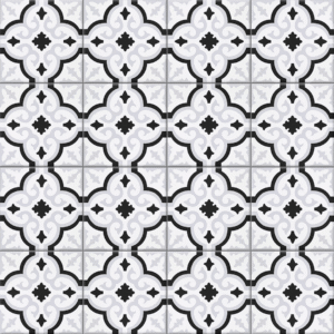 Dekoracyjna Płytka Gresowa Orly Black Patchwork 20x20 cm gat.I wzor