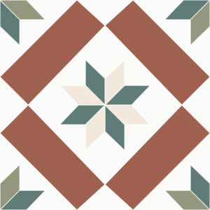 Dekoracyjna Płytka Gresowa Patchwork Victorian MOLLY wzor