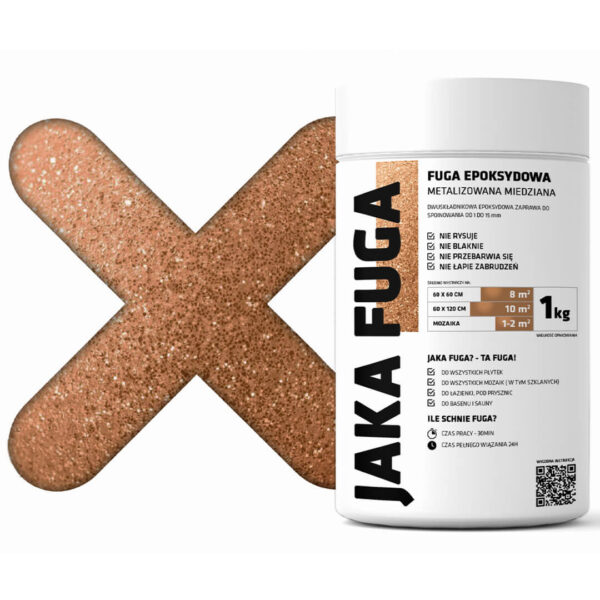 JAKA FUGA epoksydowa metalizowana FUGA MIEDZIANA 1kg