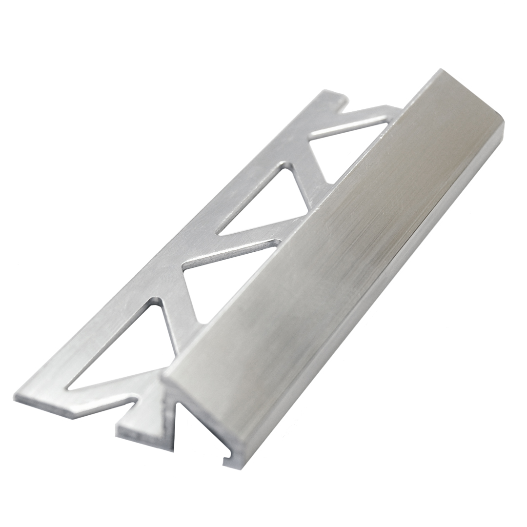Listwa progowa skośna - łącząca - aluminiowa anodowana srebrna ALPS