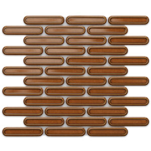 MOZAIKA CERAMICZNA SAVOIARDI CARAMEL BROWN wzor