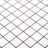 Mozaika ceramiczna biała super white matowa kostka 2.5 30x30cm D