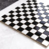 Mozaika ceramiczna czarno biała szachownica D
