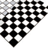 Mozaika ceramiczna czarno biała szachownica E
