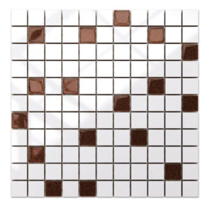 Mozaika ceramiczna szklana brown brązowa
