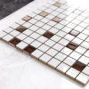 Mozaika ceramiczna szklana brown brązowa B