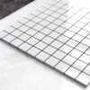 Mozaika gresowa alaska biała kostka 2.8 cm 30x30 cm gładka
