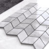 Mozaika gresowa chevron romb leza grey 2
