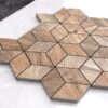 Mozaika gresowa diamond romb drewnopodobna cypress jasna matowa