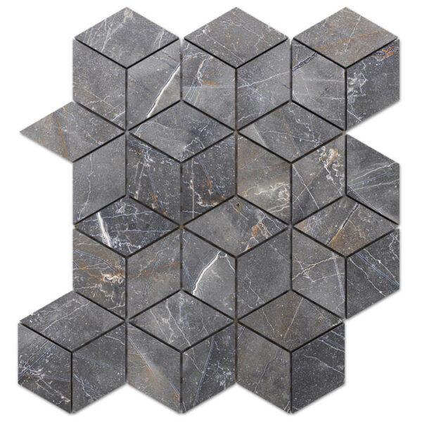 Mozaika gresowa diamond romb shinestone mat