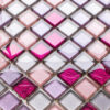 Mozaika szklana barbie różowa wrzos praline lila brokat 30×30 cm 8 mm
