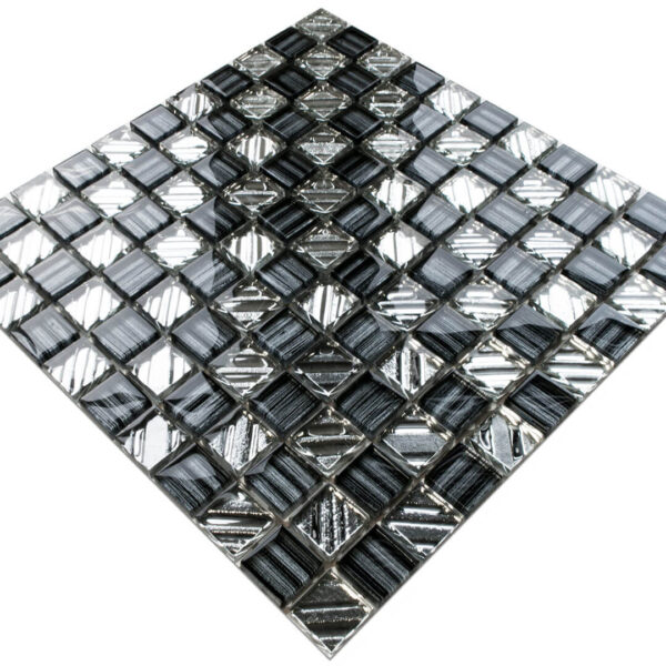 Mozaika szklana black diamond 30x30cm 8mm