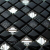 Mozaika szklana black lava 30x30 cm 8 mm B