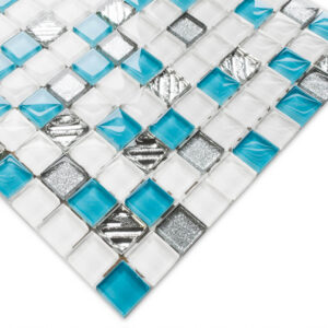 Mozaika szklana blue ice 30×30 cm 8 mm
