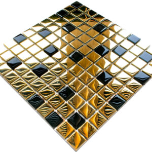 Mozaika szklana gold glamour 30x30 cm 8 mm
