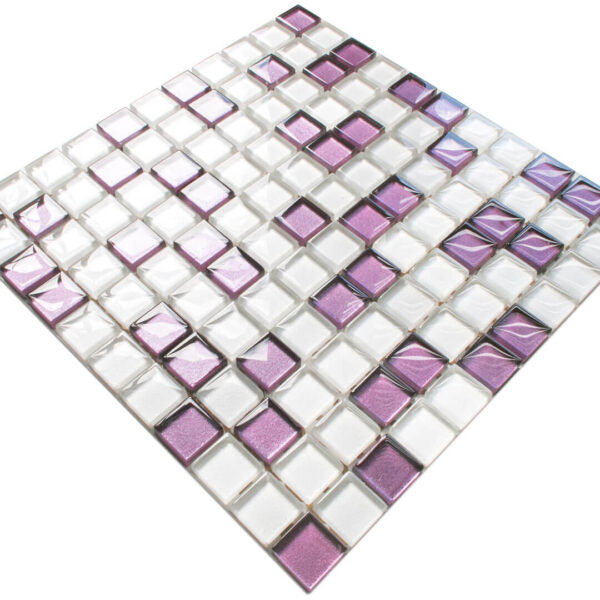 Mozaika szklana lilac orchid 30x30cm 8mm