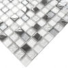 Mozaika szklana lustrzana chrom ice white 30x30 cm 8 mm C