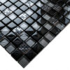 Mozaika szklana nero czarna grafit pixel 30×30 cm 8 mm C