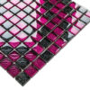 Mozaika szklana nero czarna lila brokat 30x30 cm 8 mm C