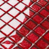 Mozaika szklana red brokat (czerwona brokat) 30×30 cm 8 mm B