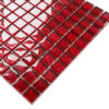 Mozaika szklana red brokat (czerwona brokat) 30×30 cm 8 mm C