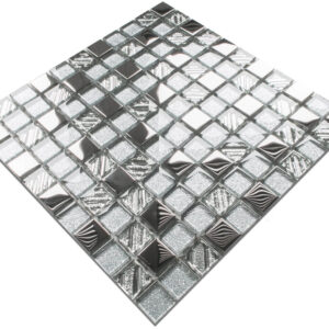 Mozaika szklana silver energy 30x30 cm 8 mm