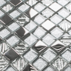 Mozaika szklana silver energy 30x30 cm 8 mm B