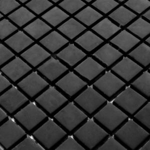 Mozaika szklana soft black 30x30cm 8mm B