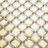 Mozaika szklana złota gold beż metalic brokat 30x30 cm 8 mm B