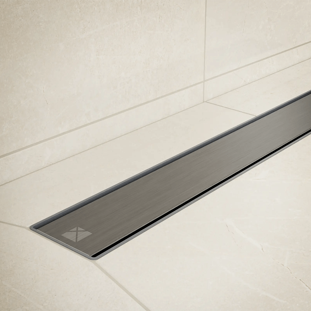 ODPŁYW LINIOWY CZARNY MAT 40 cm wzor