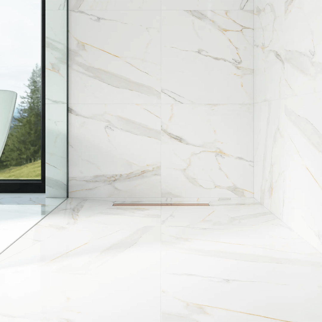 ODPŁYW LINIOWY MIEDZIANY MAT aranzacja