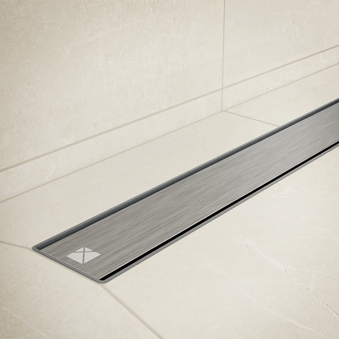 ODPŁYW LINIOWY SREBRNY MAT 40 cm aranzacja 2