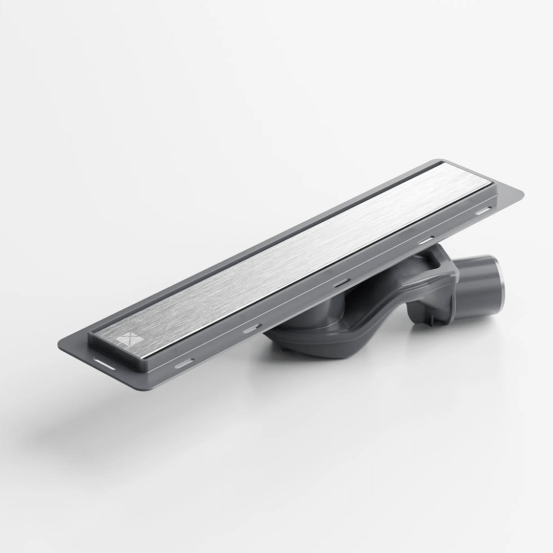 ODPŁYW LINIOWY SREBRNY MAT 40 cm wzor