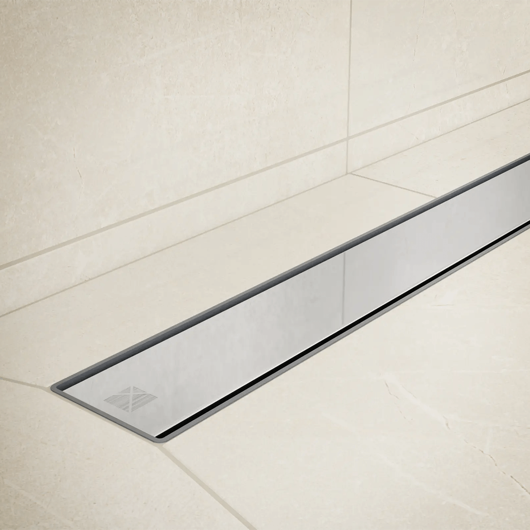 ODPŁYW LINIOWY SREBRNY POŁYSK 40 cm wzor