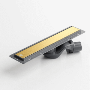 ODPŁYW LINIOWY ZŁOTY MAT 40 cm wzor