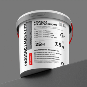 ŻYWICA POLIASPARGINOWA NA PARKING MAGAZYN ZESTAW NA 25m2 CIEMNY SZARY