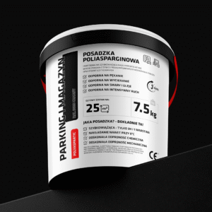 ŻYWICA POLIASPARGINOWA NA PARKING MAGAZYN ZESTAW NA 25m2 CZARNY