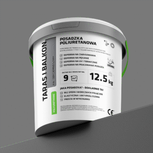 ŻYWICA POLIURETANOWA NA TARAS BALKON ZESTAW NA 9m2 CIEMNY SZARY